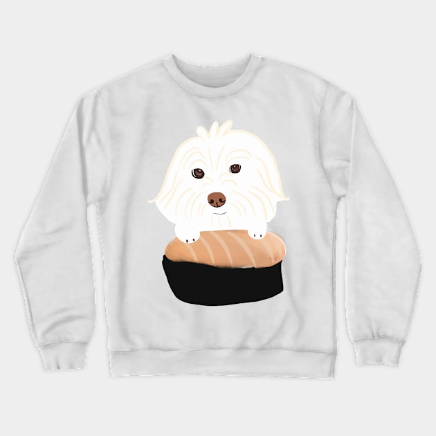 Sushi Dog Crewneck Sweatshirt by PatternbyNOK